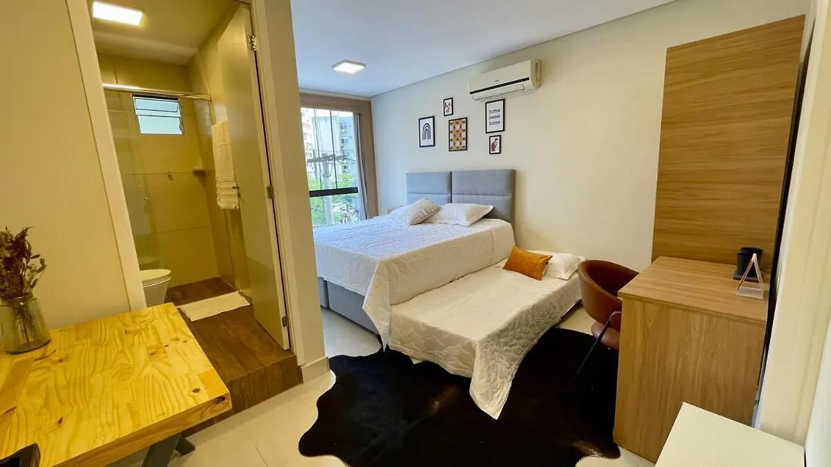 No Centro Suites 2 - Apto Moderno Com Cozinha Compartilhada Florianopolis 0*,