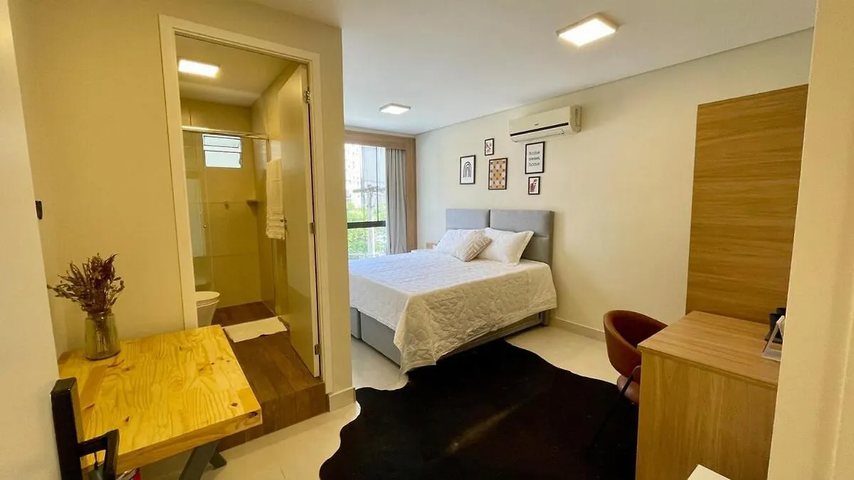 No Centro Suites 2 - Apto Moderno Com Cozinha Compartilhada Florianopolis